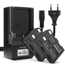 2x Akku für Konica Minolta Maxxum 5D Maxxum 7D Dynax 7D 1600mAh + Ladegerät