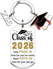 2026 Graduation Gifts for Her Him Graduation Keychain Class of 2026 Gifts for