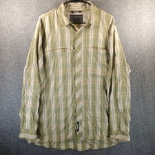 Cabelas Insect Defense Men XL Norm Fit Green Plaid Fishing Performance Gear