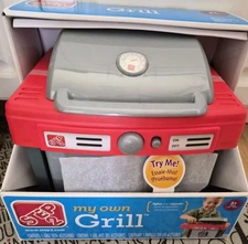 New Step2 My Own Grill Kids Playset Outdoor Kitchen W Lights Sounds Accessories