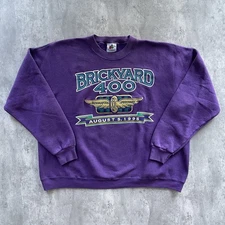 Vintage Brickyard 400 1995 Indianapolis Speedway Sweatshirt Embroiderd Men's 2XL