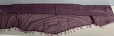 No. 918 Erica Crushed Texture Sheer Voile Beaded Curtain Valance 51x24 (READ)