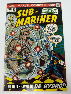 Sub-Mariner 61 Marvel Steve Gerber Bill Everett 1973 [VF-]