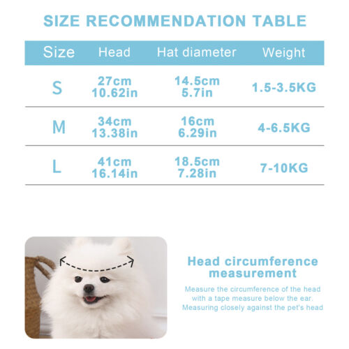 Dog Hat Pet Sun Hat Visor Hat With Ear Holes Chin Strap For Dogs Cats Summer - Picture 5 of 15