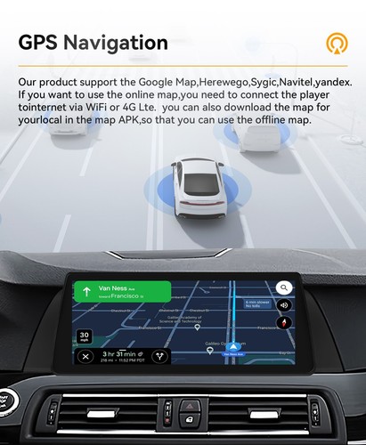 Para BMW Serie 5 F10 / F11 NBT 10,25" Pantalla Táctil GPS Coche Radio Estéreo CarPlay SWC - Imagen 10 de 24