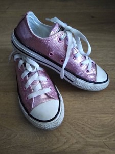 glitter converse pink