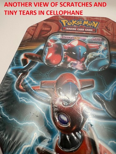 (402804) Pokemon 2013 Fall Deoxys Blanco y Negro Coleccionistas Lata - Sellado de fábrica - Imagen 7 de 13