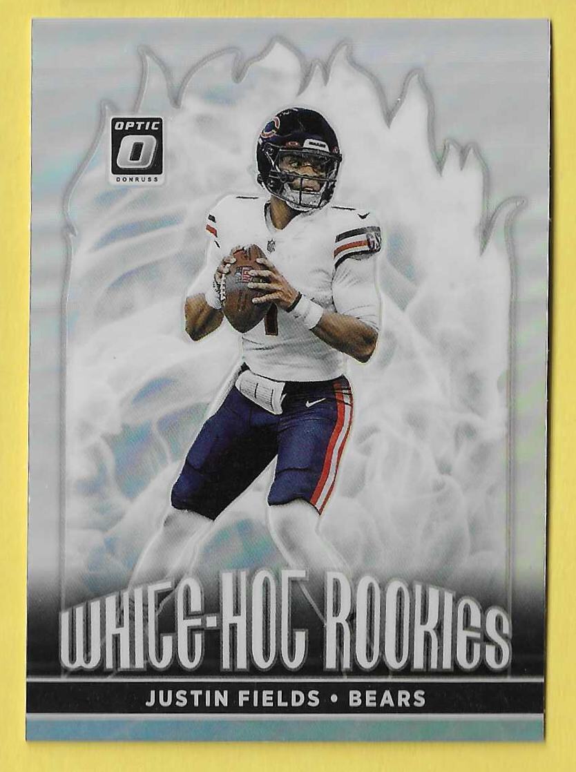 2021 Optic White Hot Rookies Prizm Justin Fields Bears