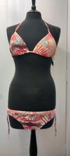 New Designer at Debenhams Peach/Cream Embellished Bikini. Sz 14.