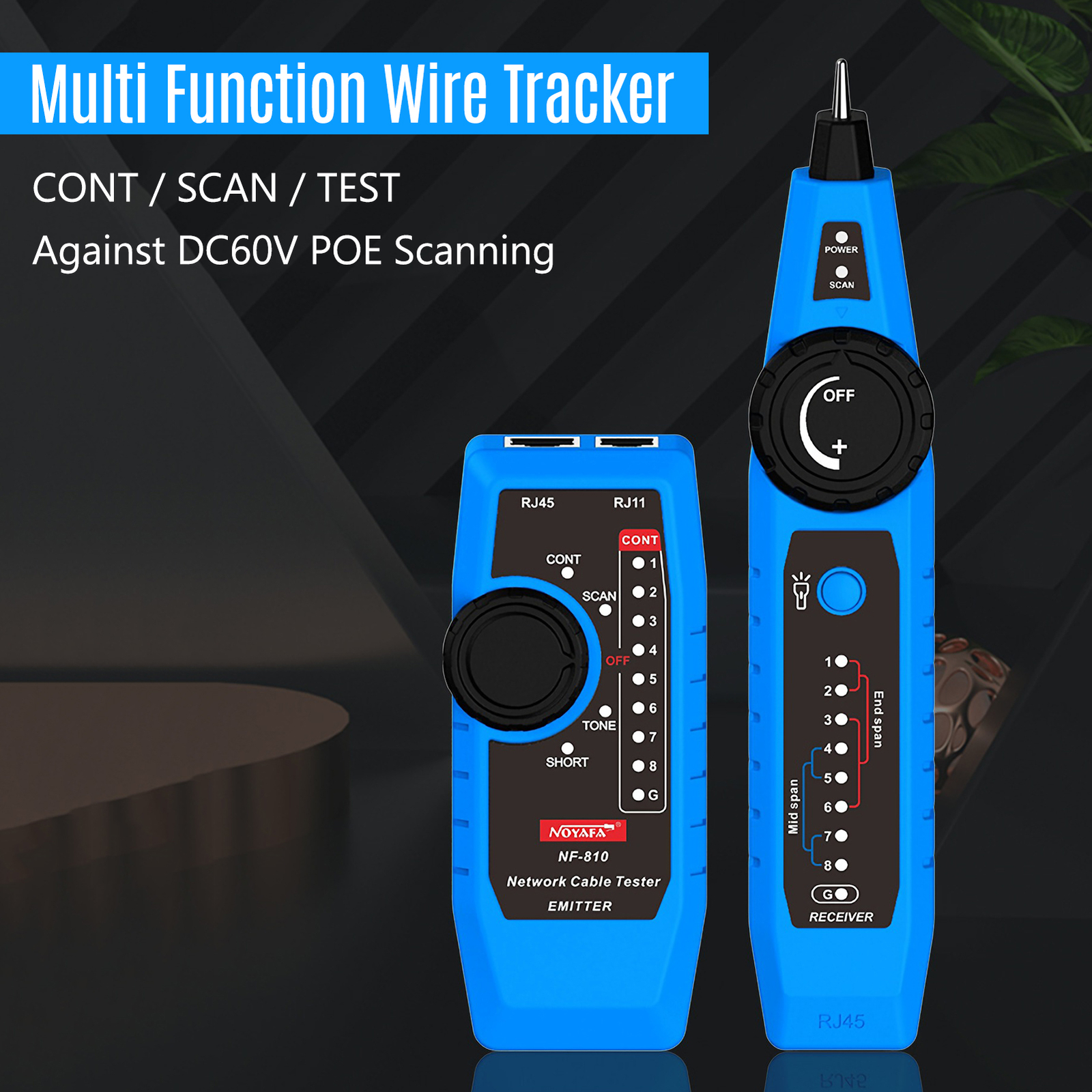 NOYAFA NF810 Network Cable Tester Kit for RJ11 RJ45 CAT5 CAT6 LAN Cable F6E1 eBay