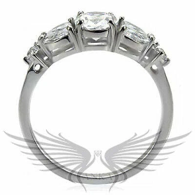 Anillo de compromiso solitario de circón cúbico brillante corte ovalado AAA CZ TK073 Foto 4 de 4