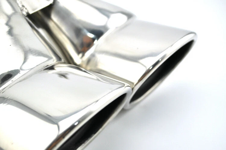 For Mercedes Benz W203 C240 C320 Exhaust Tips Stainless Steel Dual Muffler Pipe Foto 3 de 4