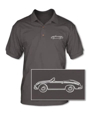 Porsche 356 Roadster Adult Pique Polo Shirt - 10 Colors - German Classic Car
