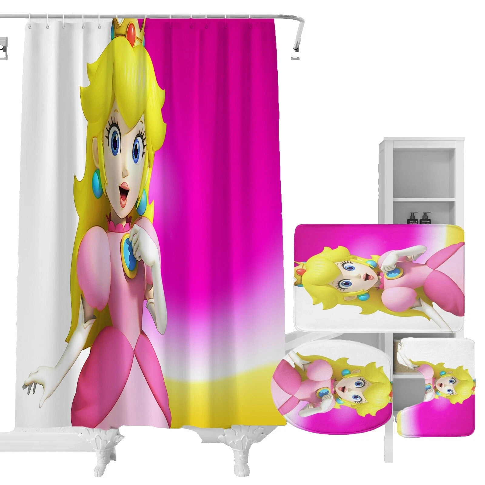 Alfombrillas de baño de baño Multicolor Franela Cubre