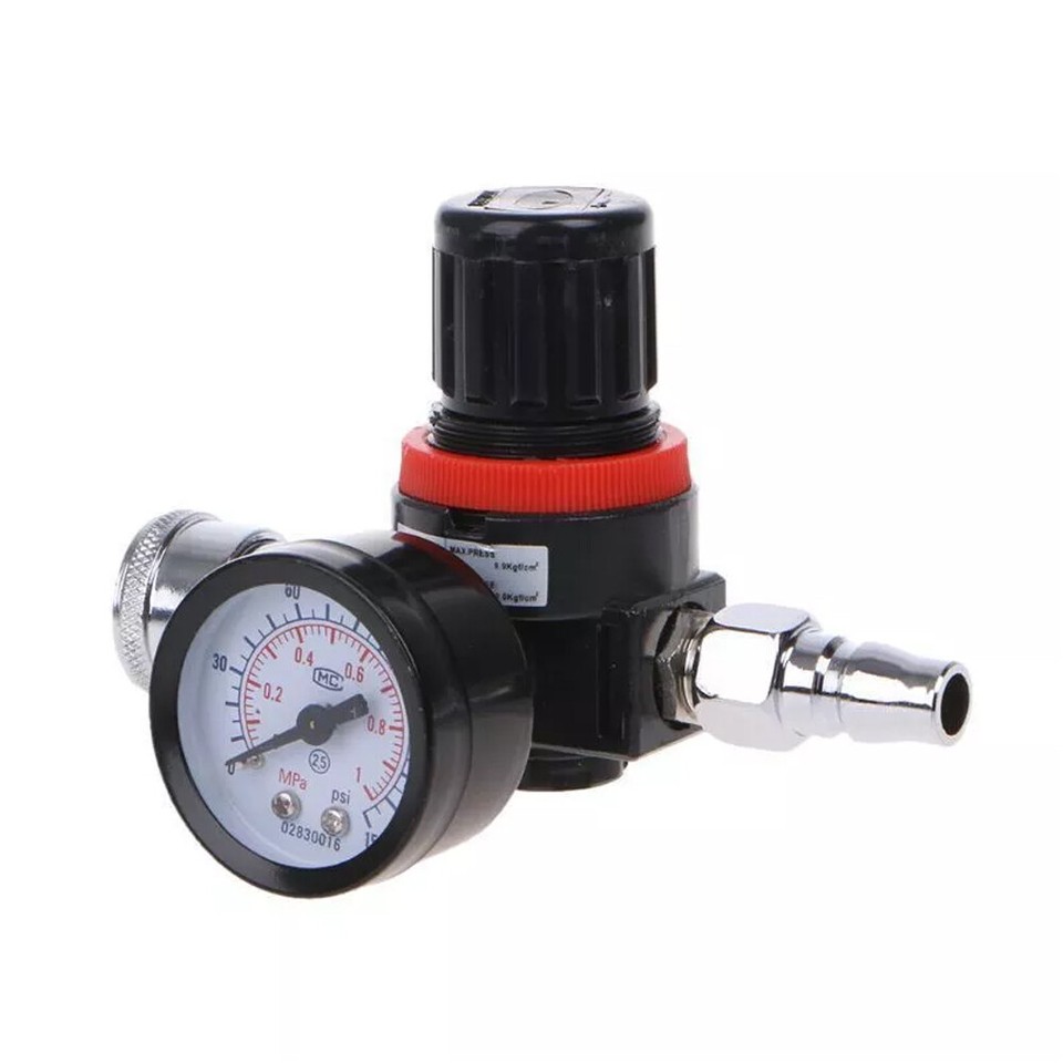 Spray Gun Air Regulator w/Pressure Gauge Diaphragm Control Auto Paint