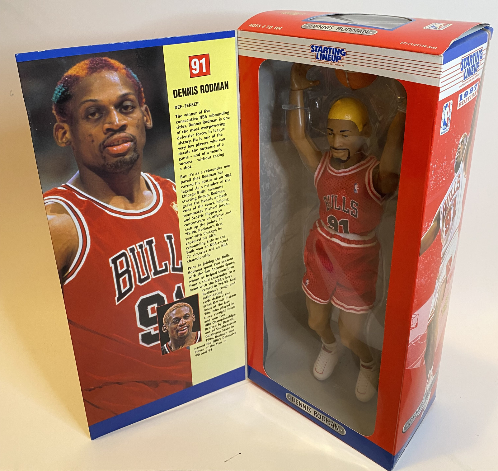 NBA Dennis Rodman 12 inch Red Jersey Action Figure