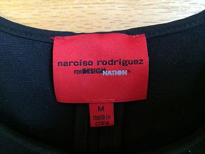 Boléro Narciso Rodriguez Design Nation - Taille M - Noir - Rayon - Snap Front