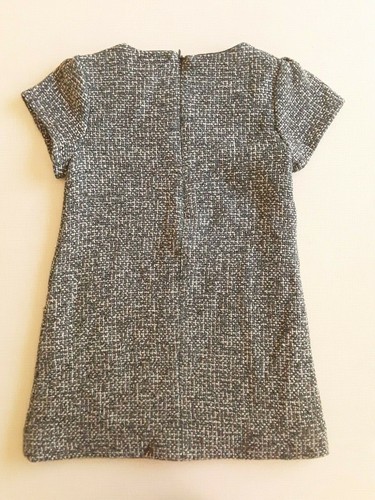 ZARA Girls Tweed Jacquard Dress Green Size 5/6 - Picture 6 of 7