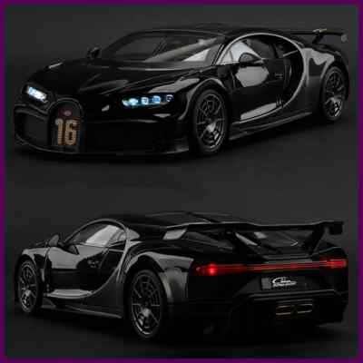 1:18 Bugatti Chiron PUR SPORT CAR Model Racing Car Diecast Metal Sound and Light