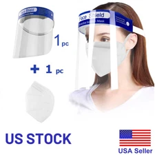 Safety Reusable Face Shield Anti-Splash Work Protection Cover Face Mask (1 Set)