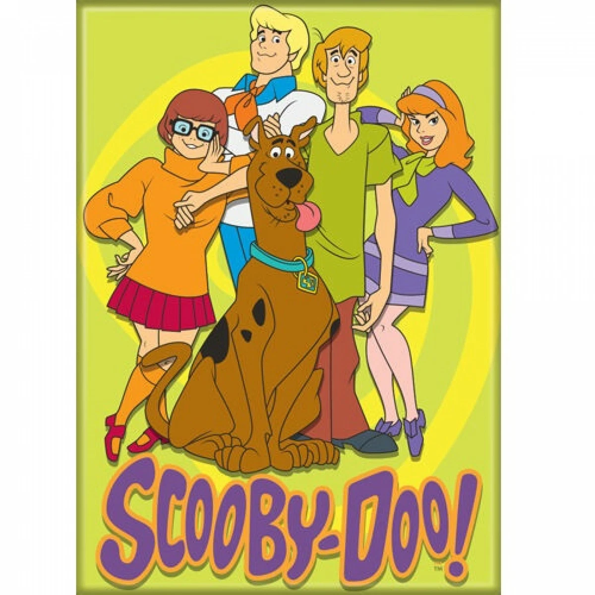 Scooby-Doo Character Team Lineup Magnet Multi-Color