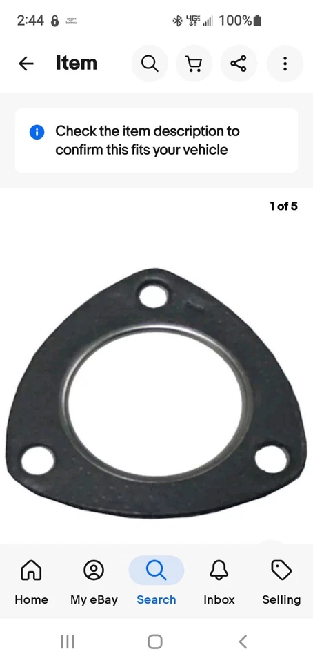 Новая фланцевая прокладка выхлопной трубы Bosal 256-770 85-88 BMW 535i 535is 635CSi 735i - Изображение 3 из 3