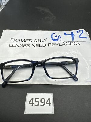 American Classic monroe blue Mens Rectangle Full Rim Eyeglasses 54-19