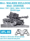 Friulmodel ATL-80 1/35 M41 WALKER BULLDOG T91E3 type metal track