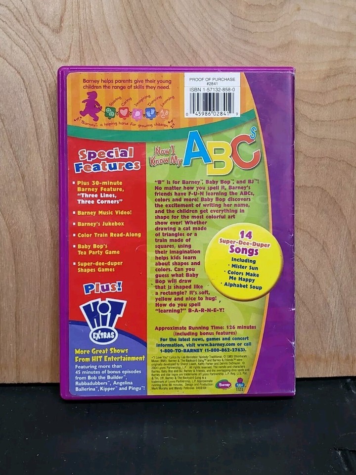 Barney - Now I Know My ABCs (DVD, 2004) 45986028419 | eBay