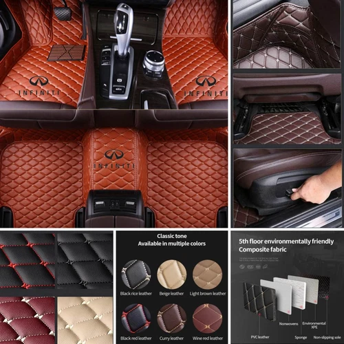 For Infinity G35 G25 G37 G20 Q50 QX50 QX60 M35 M37 M45 Car Floor Mats Liners - Picture 10 of 37