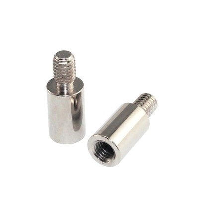 2Pcs Boxing Game Player Chrome Arcade Joystick Shaft Extender For SANWA Shim _r1