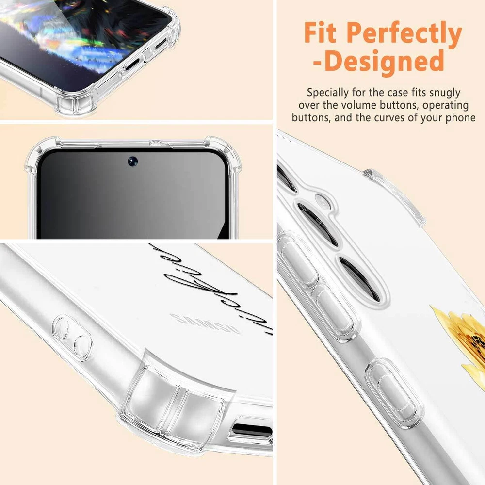 Phone Case For Samsung Galaxy S25 Ultra S24 A15 A16 A35 Personalised Clear Cover