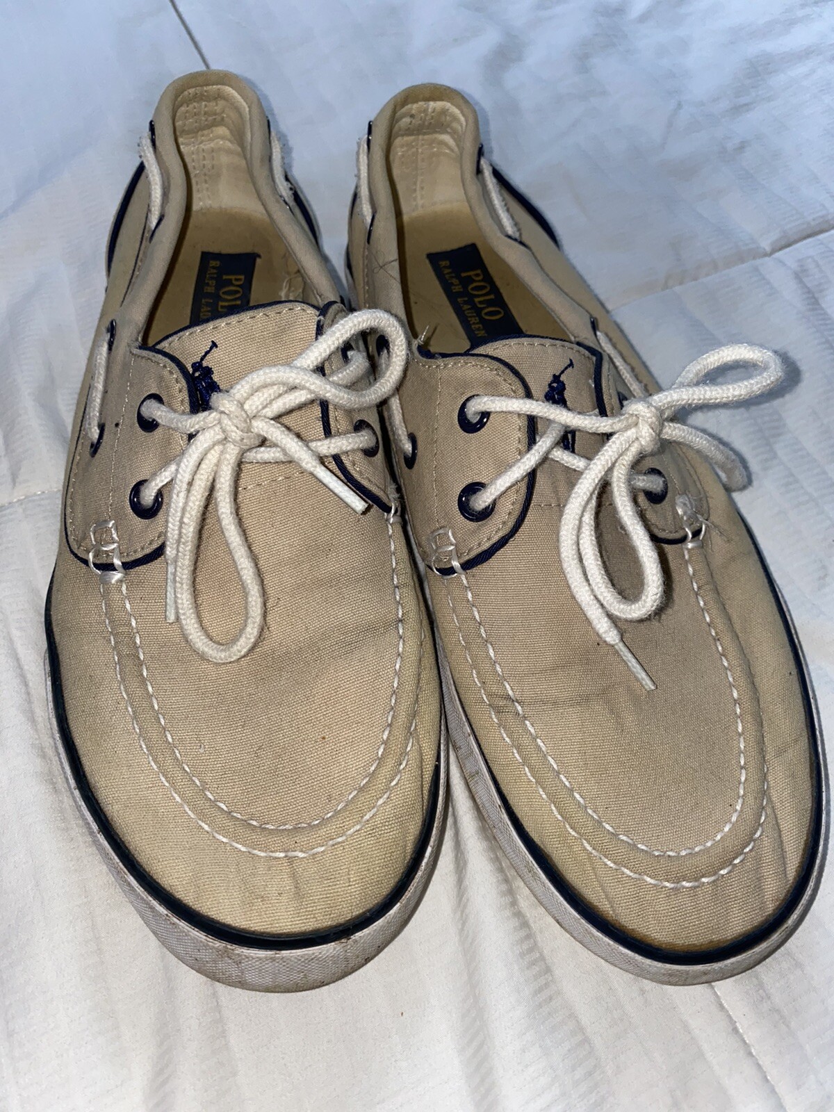 Ralph Lauren Polo Mens Canvas Lace Up 