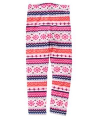 Girls Fair Isle Leggings Holiday Christmas 5t,5,7 Gymboree New