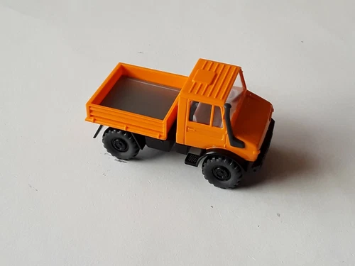 Wiking 1/87  MB Unimog U1700 hellorangegelb   - Werbemodell fast  30 Jahre alt