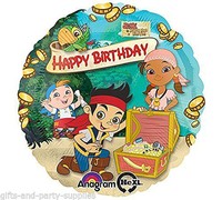 Jake And The Neverland Pirates 17 Inch Happy Birthday Party Foil Balloons, Jake And The Neverland Pirates 17 Inch Happy Birthday Party Foil Balloons,