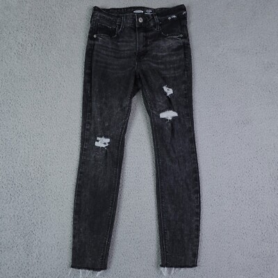 Old Navy Jeans Womens 0P Petite Black Super Skinny High Rise