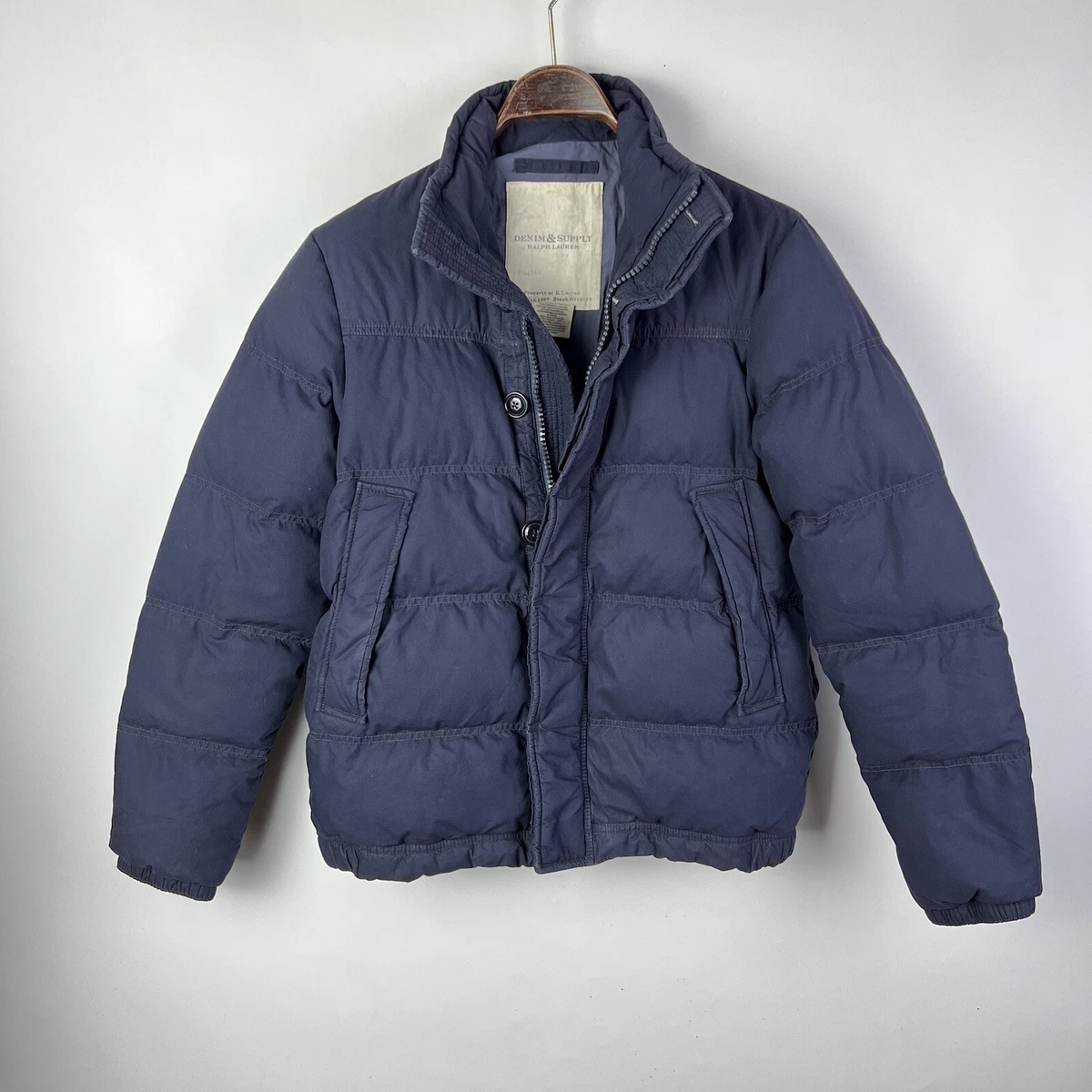 Denim puffer jacket discount