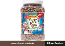 Purina Friskies Party Mix Natural Yums Tuna Cat Treats 20 oz. Canister