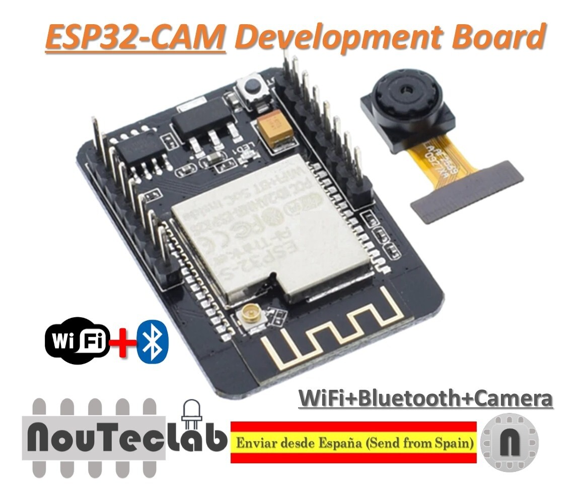 Scheda Sd 32 Gb ESP32-CAM Modulo Con Fotocamera OV2640 - Scheda WiFi Bluetooth, Compatibile Con Arduino Usb Wifi - Foto 8