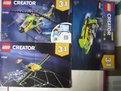 Lego Bauanleitung Instruction Creator 31092 3 in 1, 3 Teile Three parts
