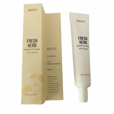Nacific New In Box Fresh Herb Origin Eye Cream With Calendula 30mL/1.01 Fl Oz
