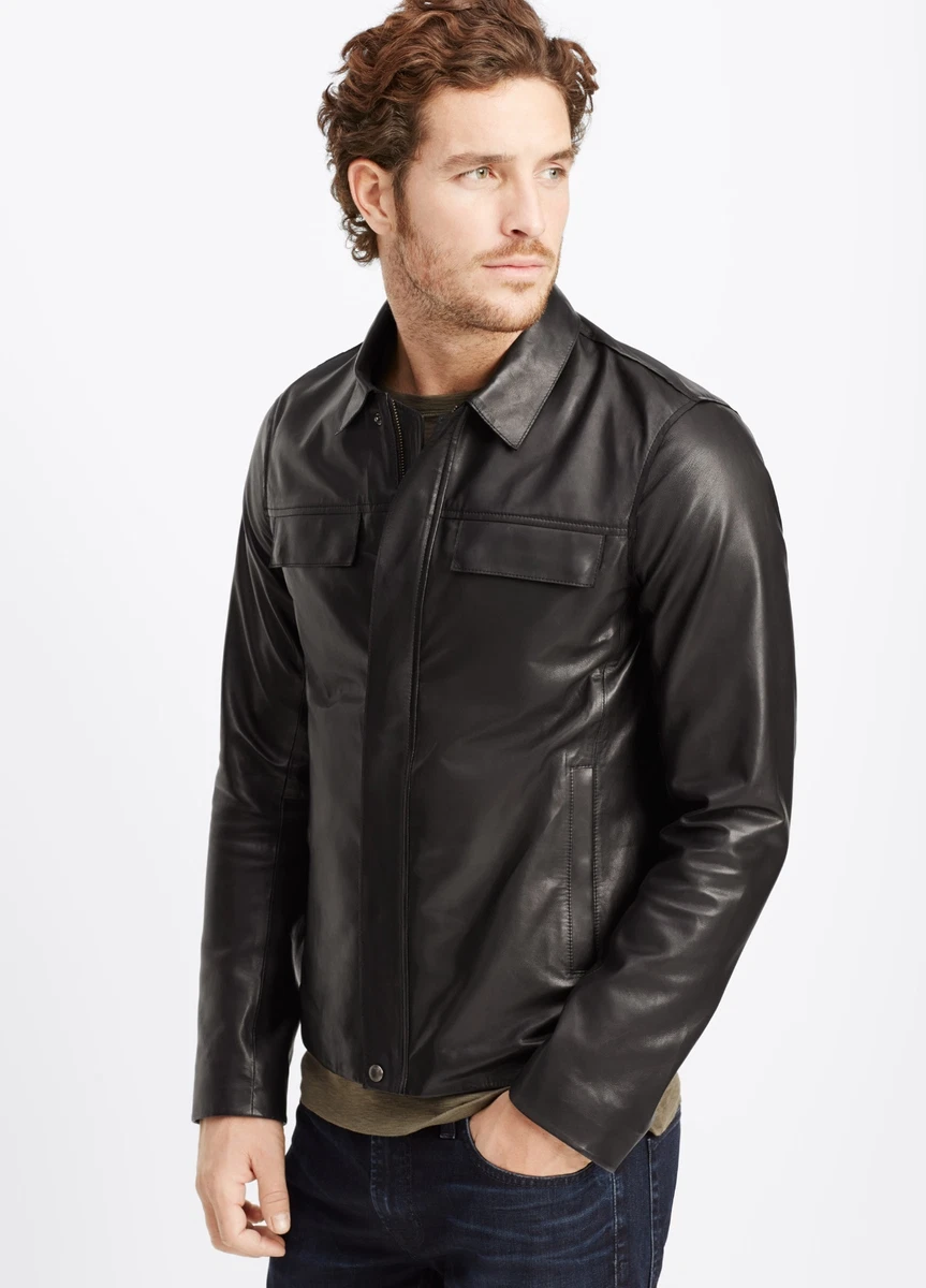 Vince leather jacket deals