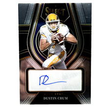 2022 Dustin Crum Kent State Auto Panini Select RS-DCR Ottowa Redblacks Autograph