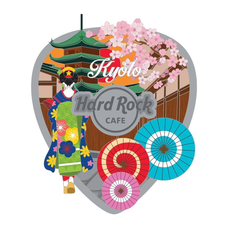 Hard Rock Cafe Kyoto 3D Collage Pick Pin KYOTO Pin Badge
