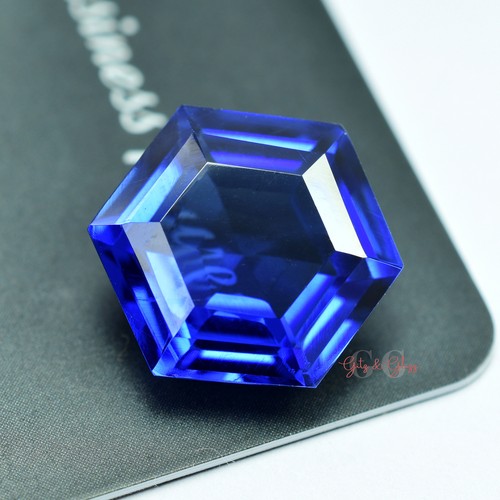 Ceylon Blue Flawless Sapphire 8-10 Ct CERTIFIED Hexagon Cut Loose Gemstones - Picture 2 of 4