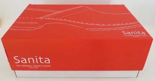 New NIB Sanita Clean White Celina Patent Leather Professional Clog Shoes 39 9 - Picture 2 of 9