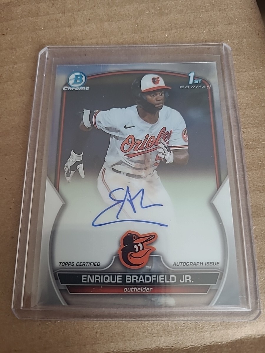 2023 Bowman Chrome Draft Enrique Bradfield Jr. 1st AUTO Autograph 