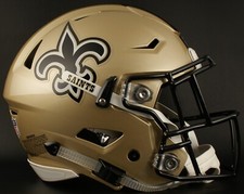 NEW ORLEANS SAINTS NFL Riddell SPEEDFLEX Authentic Gameday Football Helmet