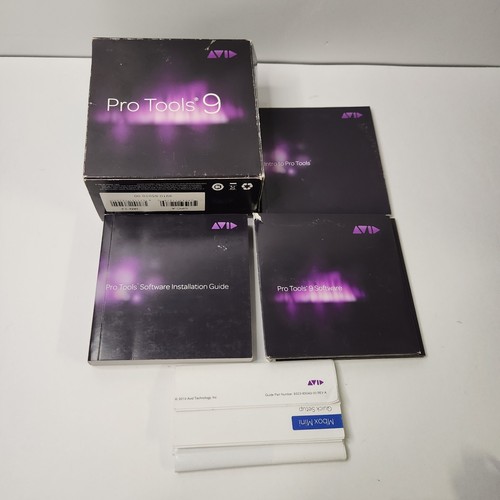 Pro Tools 9 Software 3 Discs With Key ONLY - (NO ilok ) Discs work Sold AS-IS